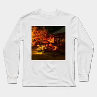 Photography - Japanse fall at night Long Sleeve T-Shirt